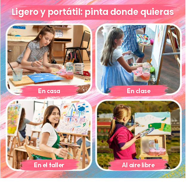 Limpiador de pinceles multiusos fácil de transportar